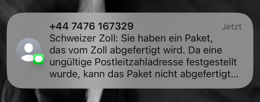 betrug-sms-zollabfertigung