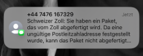 betrug-sms-zollabfertigung