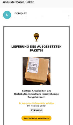 Phishingmail-unzustellbares-Paket