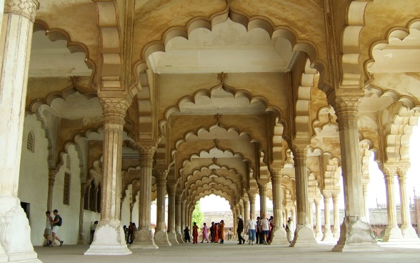 Diwan im Roten Fort im indischen Agra